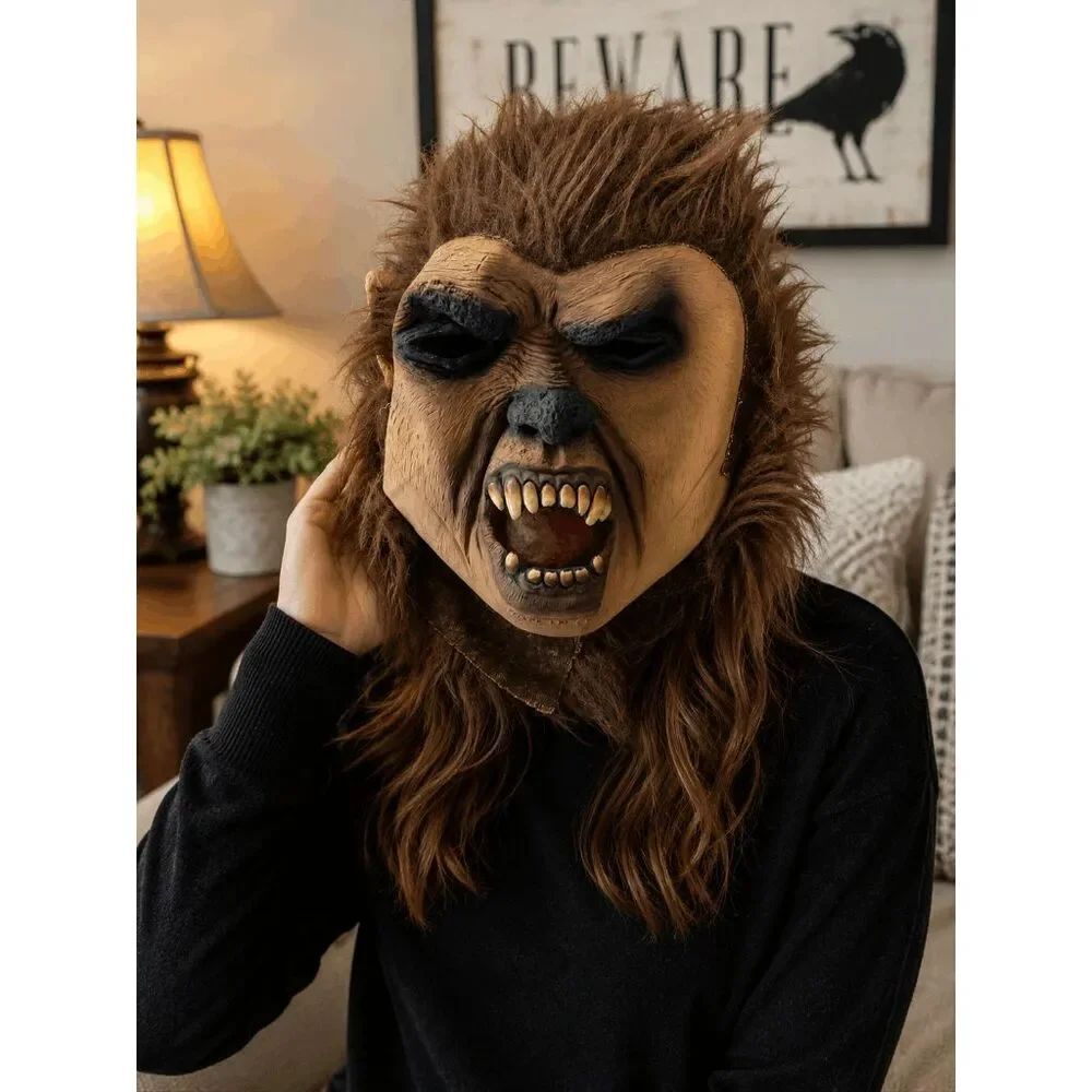 Werewolf Full Head Latex Halloween Mask